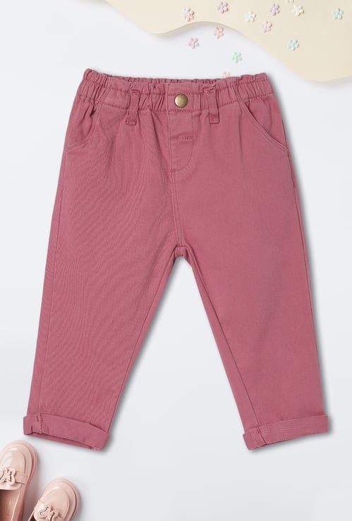Girls Solid Trousers