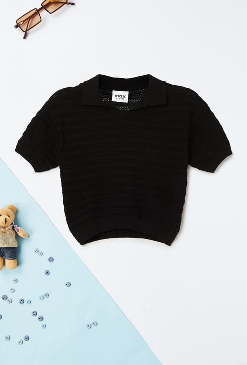 Boys Knit Polo T-shirt
