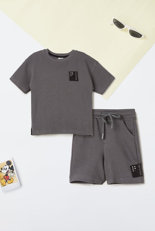 Boys Textured Co-ords Set
