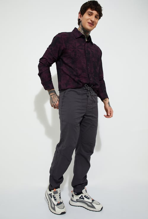 URB_N Men Textured Relaxed Fit Joggers