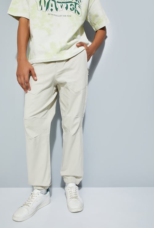 URB_N Men Textured Relaxed Fit Joggers