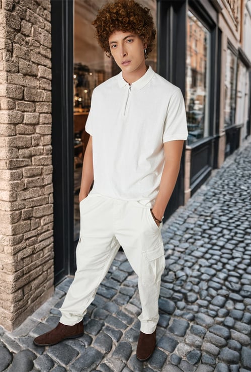 URB_N Men Knitted Polo T-shirt