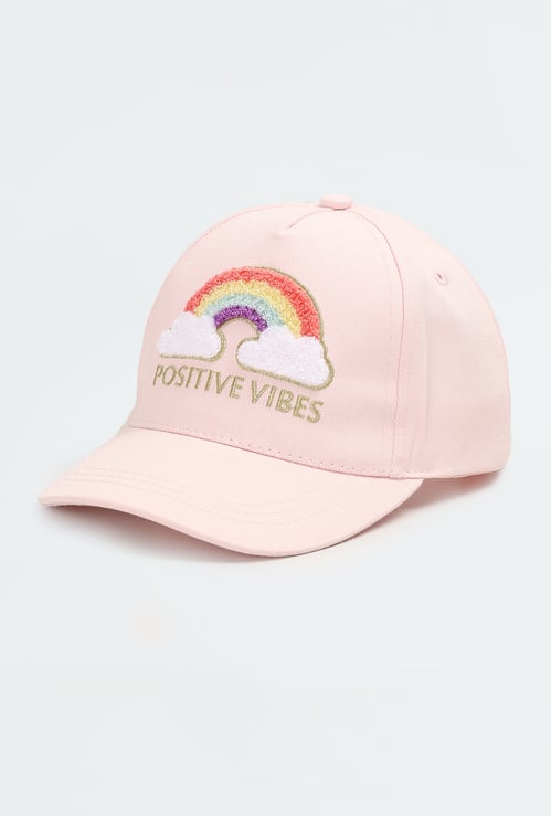 Girls Chenille Embroidered Cap
