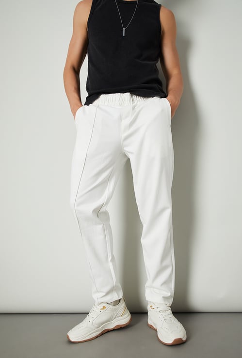 Men Textured Sports Joggers