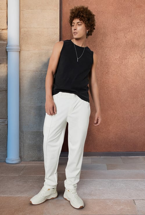 Men Textured Sports Joggers