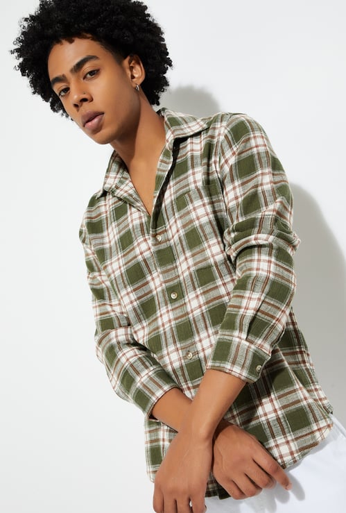 URB_N Men Checked Regular Fit Shirt