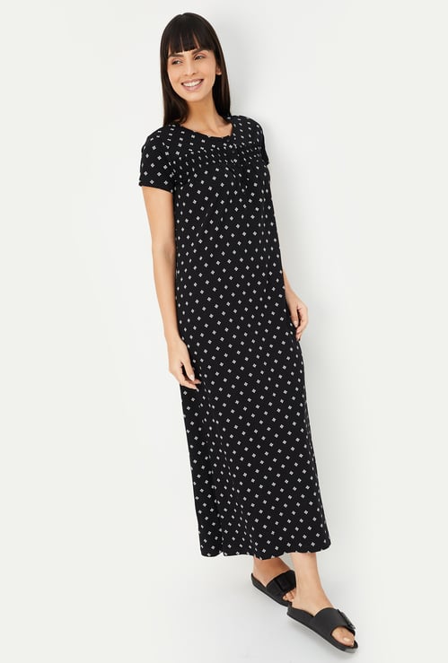 Women Printed Nightgown