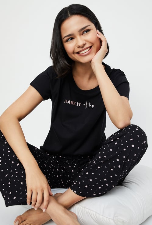 Women Printed PJ Set