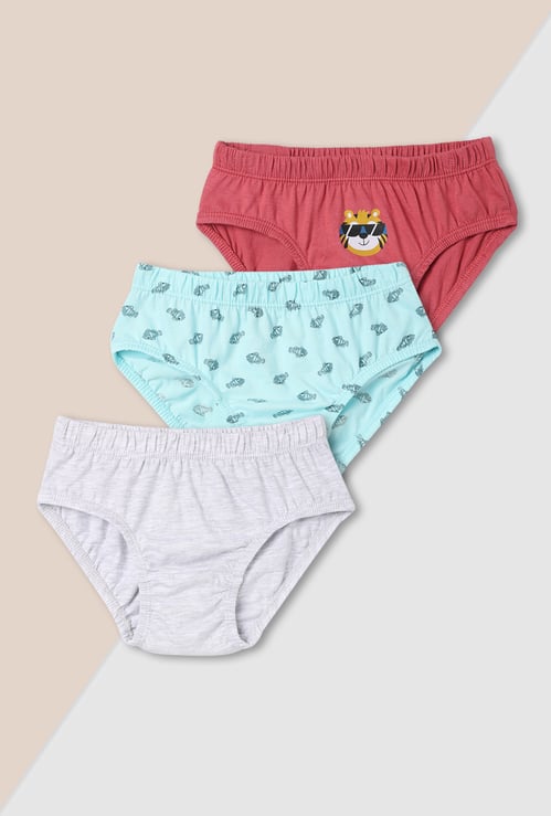 Boys Printed Briefs - Pack of 3