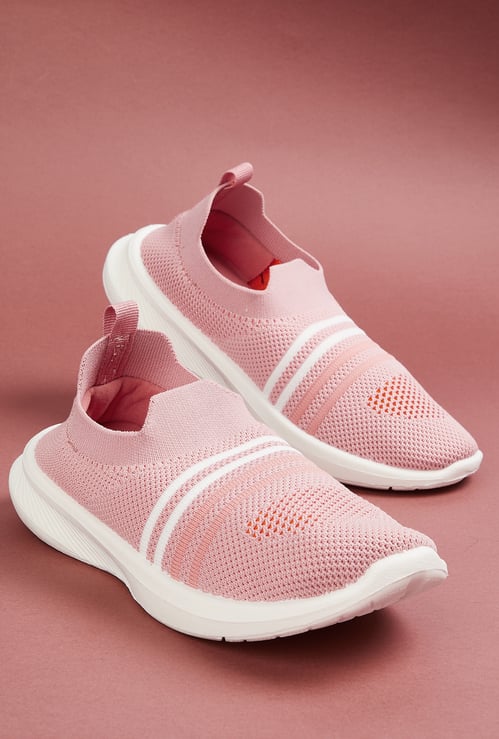 Girls Mesh Slip-On Sports Shoes