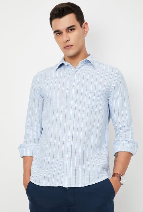 Men Striped Slim Fit Shirt