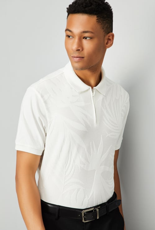 Men Solid Polo T-shirt