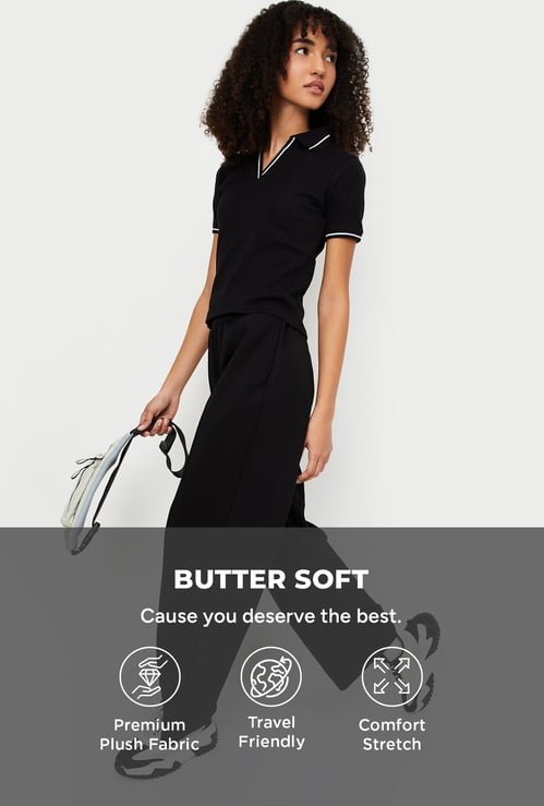 Women Wide Leg Butter Soft Track Pants