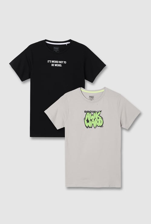 Girls Printed T-shirt - Pack of 2