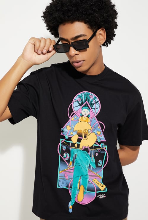URB_N Men Squid Games Print T-shirt