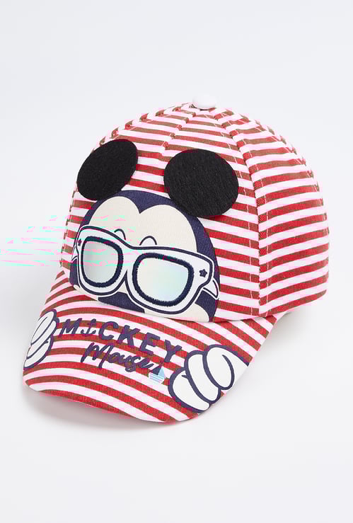 Boys Micky Mouse Print Baseball Cap