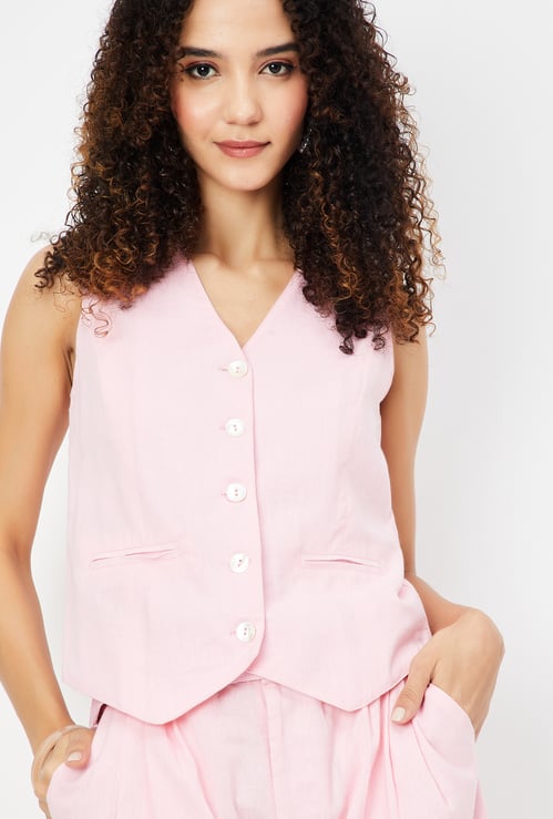 Kalki x Max Women Solid Waistcoat