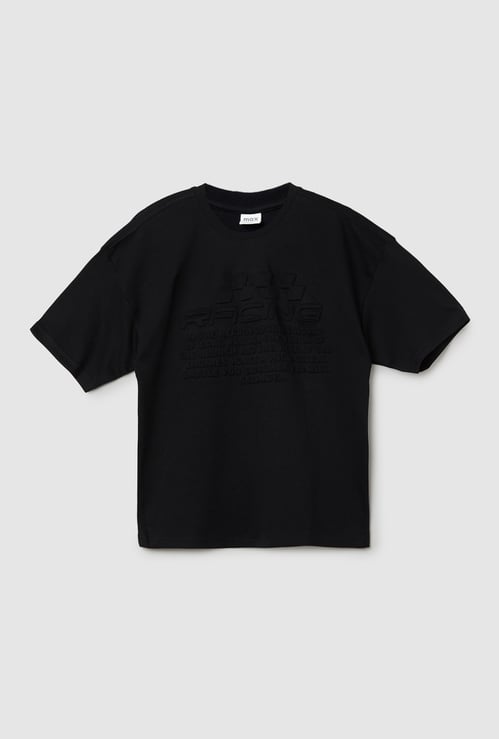 Boys Solid Oversized T-shirt