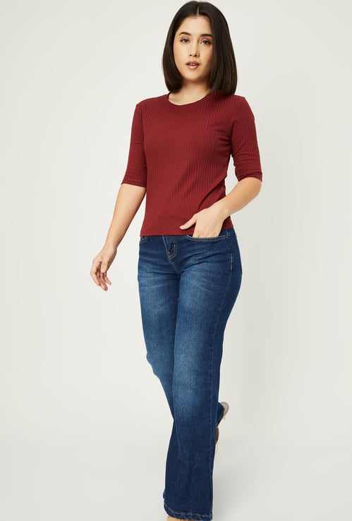 Women Ribbed T-shirt