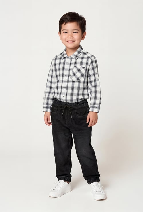 Boys Rinsed Slim Fit Jogger Jeans