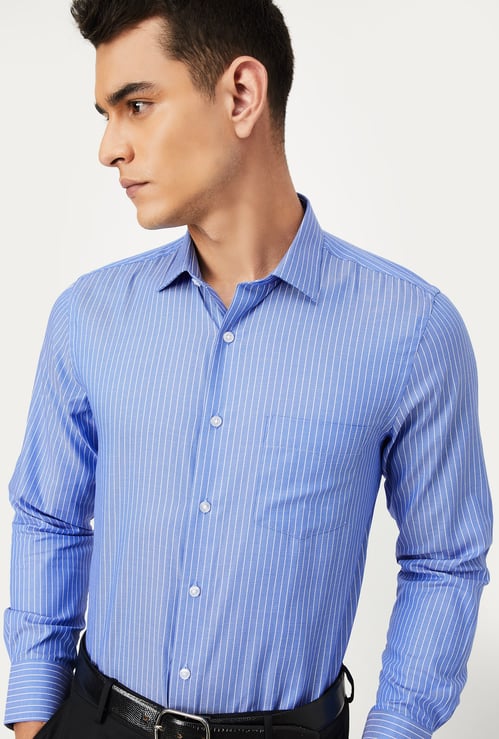 Men Striped Slim Fit Shirt