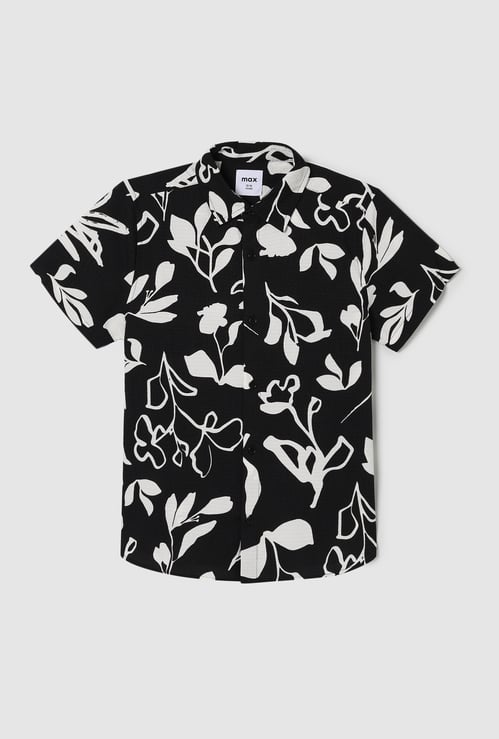 Boys Printed Regular Fit Shirt