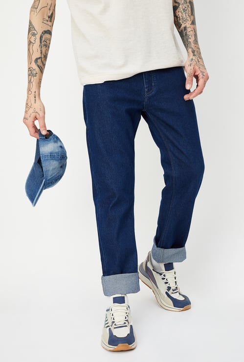 Men Rinsed Regular Fit Jeans