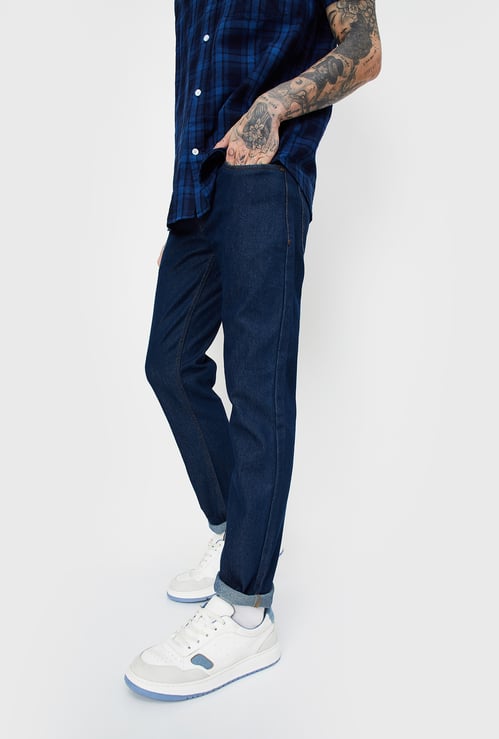 Men Washed Skinny Fit Jeans