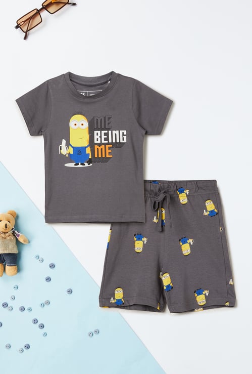Boys Minion Print Co-ords Set