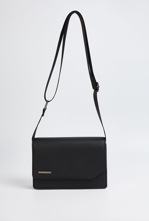 Men Textured Cross Body Bag