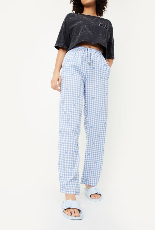 Women Checked Pyjamas