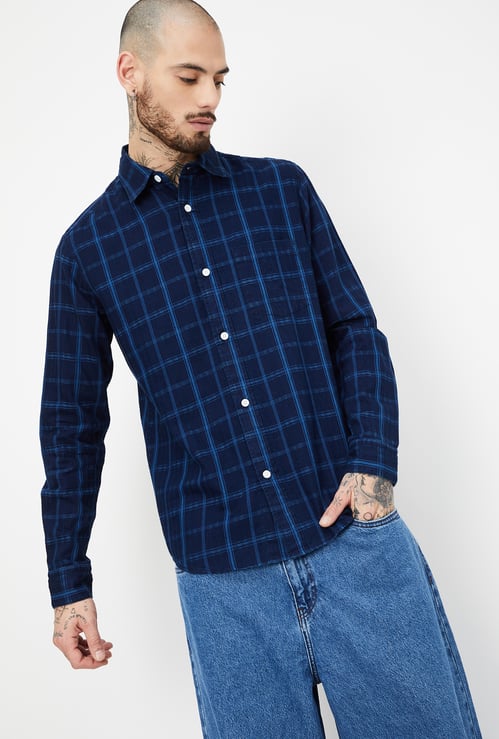 Men Checked Regular Fit Shirt