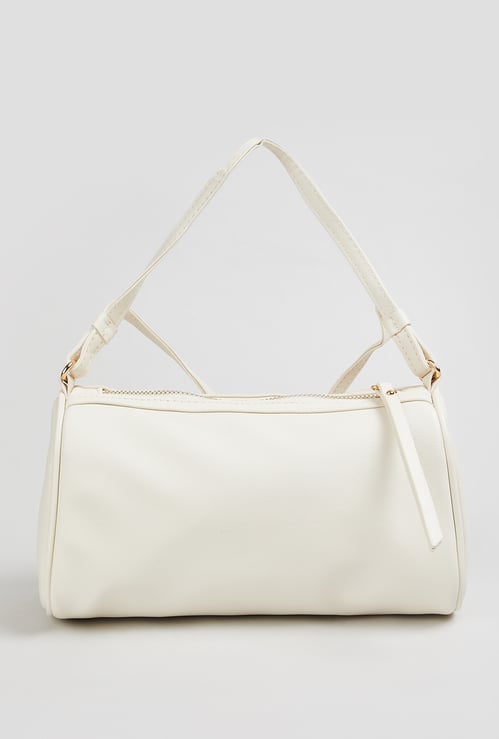 Women Solid Bowler Sling Bag