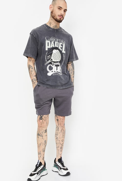 Men Printed Oversized Sports T-shirt