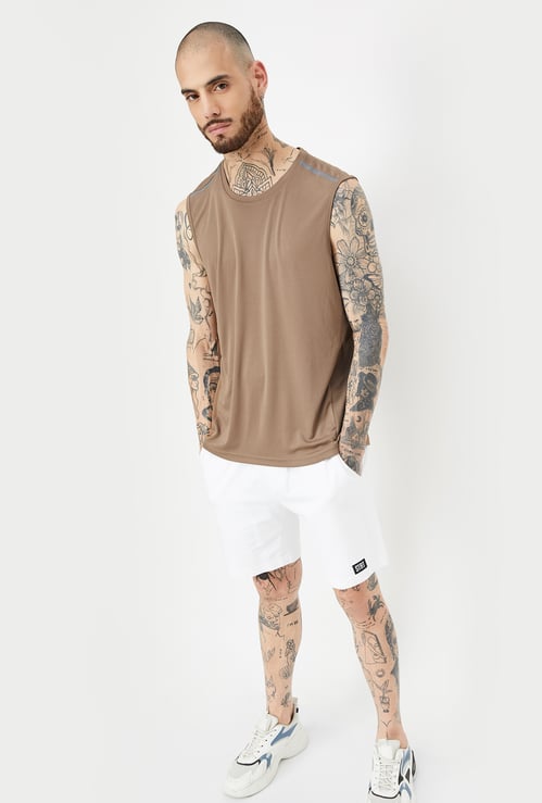 Men Solid Athleisure T-shirt