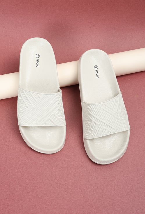 Men Textured Sliders