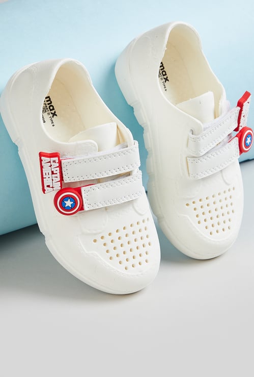 Boys Captain America Perforated Sneakers