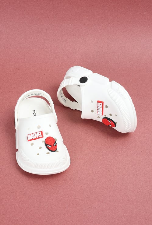 Boys Clogs with Spiderman Charms