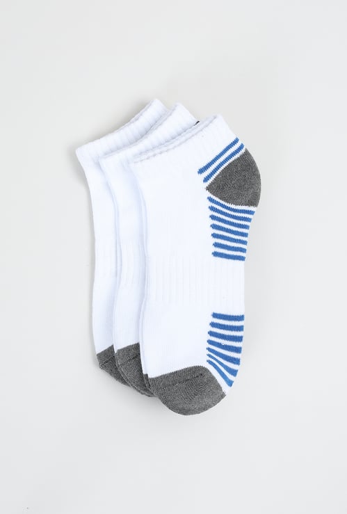 Men Striped Ankle-length Socks - Pack of 3