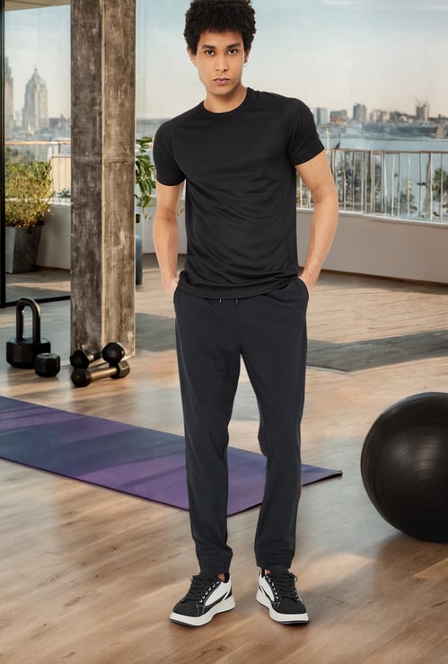 Men Solid Athleisure Joggers