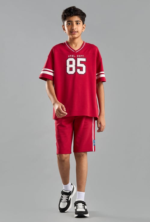 Boys Printed Shorts Set