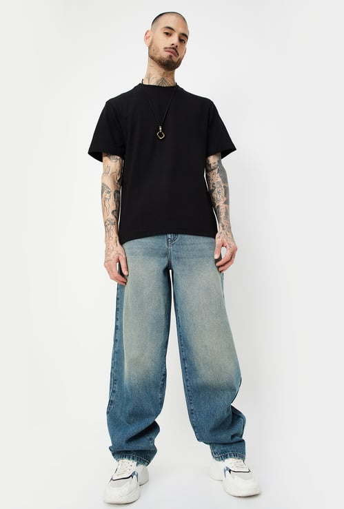Men Solid Loose Fit Jeans