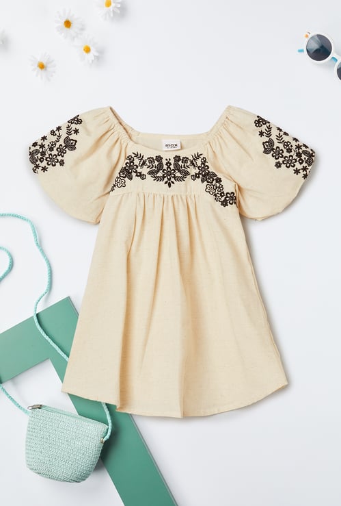 Girls Embroidered Dress