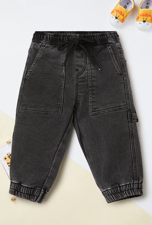 Boys Washed Cargo Joggers