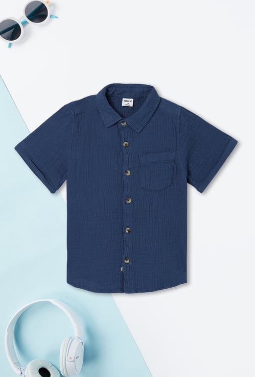 Boys Textured Shirt