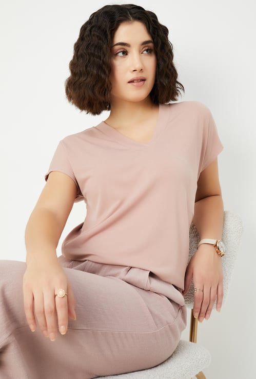 Women Solid T-shirt