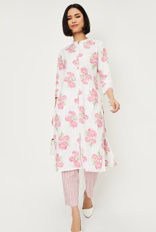 Women Printed Straight Kurta Set