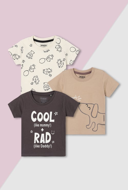 Boys Printed T-shirt - Pack of 3