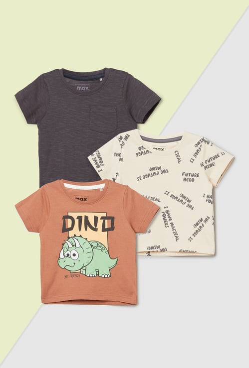 Boys Assorted T-shirt - Pack of 3