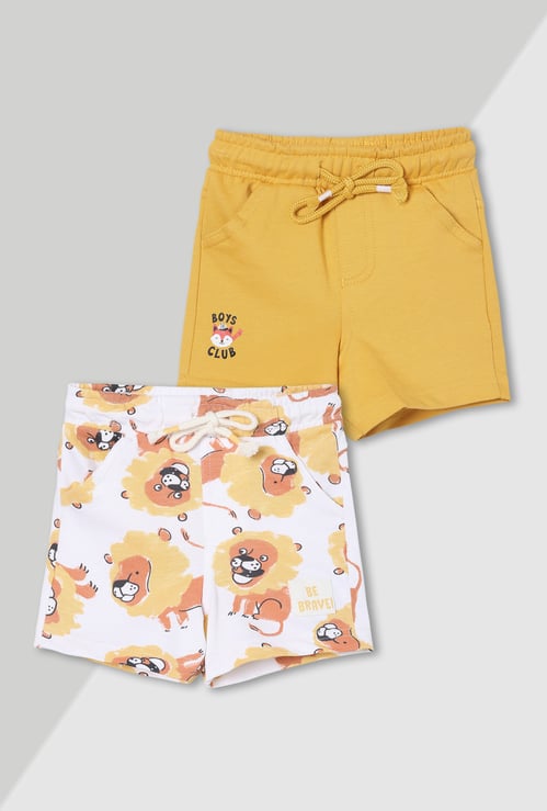 Boys Printed Shorts - Pack of 2